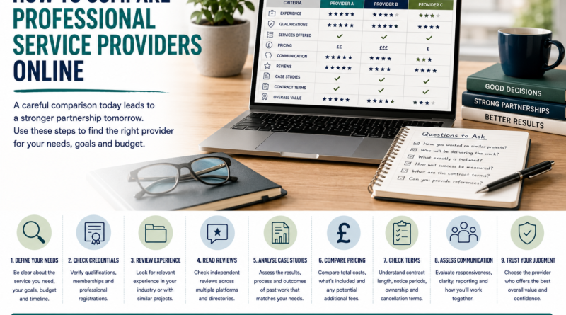 compare professional service providers