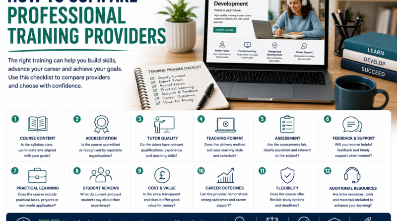 compare professional training providers