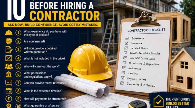 questions to ask a contractor
